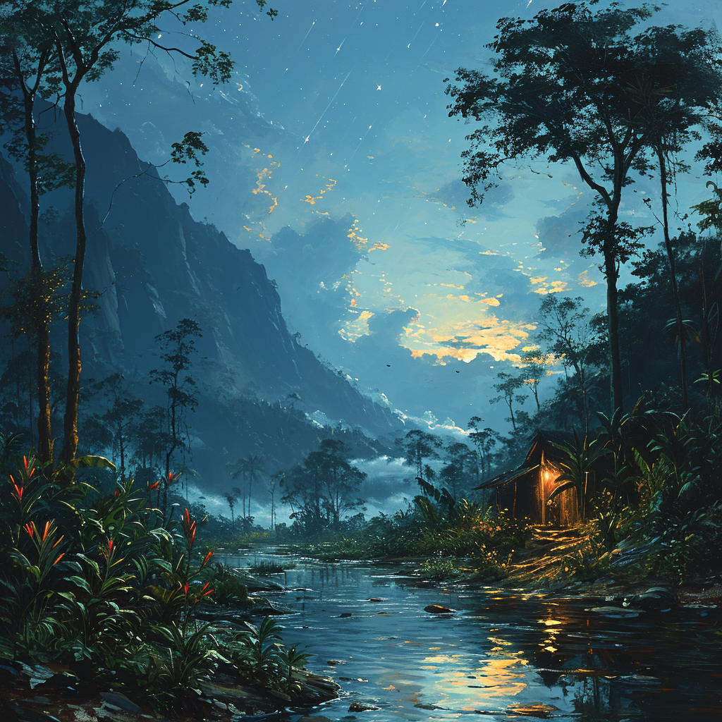 night_scene_in_the_Borneo_rainforest
